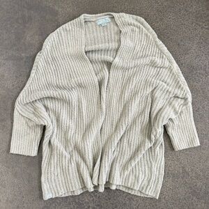 Barefoot Dreams Gray Textured Cardigan